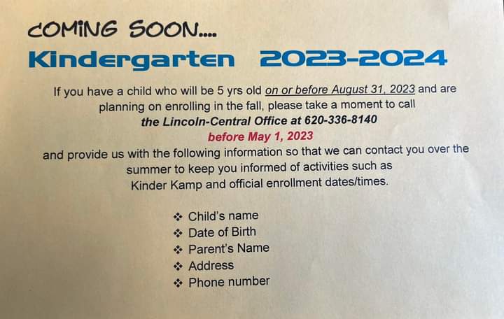 Kindergarten 2023-2024