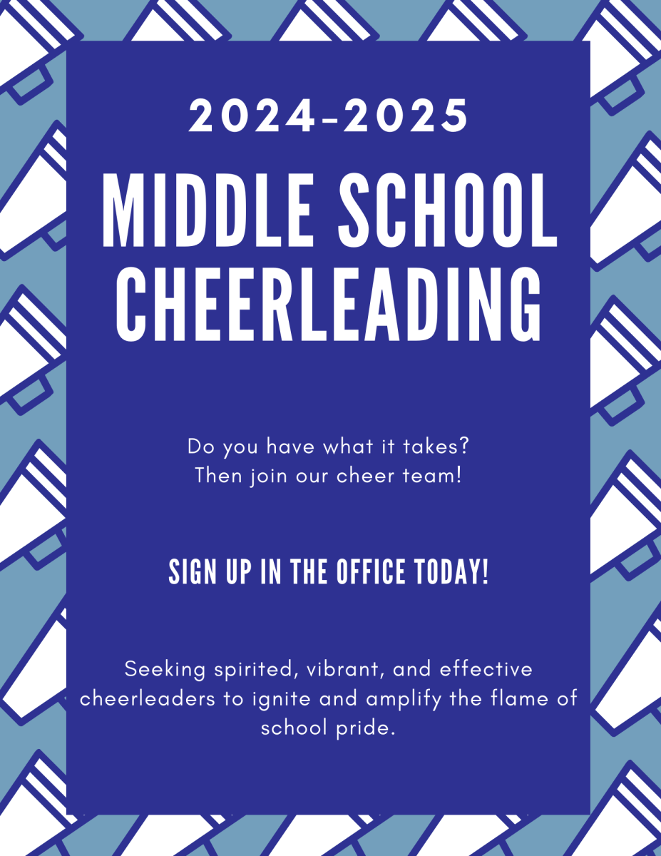 Middle School Cheer Sign ups